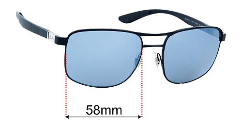 Ray-Ban RB3660CH 58mm Replacement Lenses